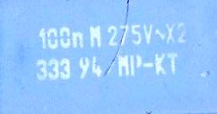 Kondenzátor značky Philips Y733