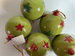 Keramické ozdoby, 5 kusů