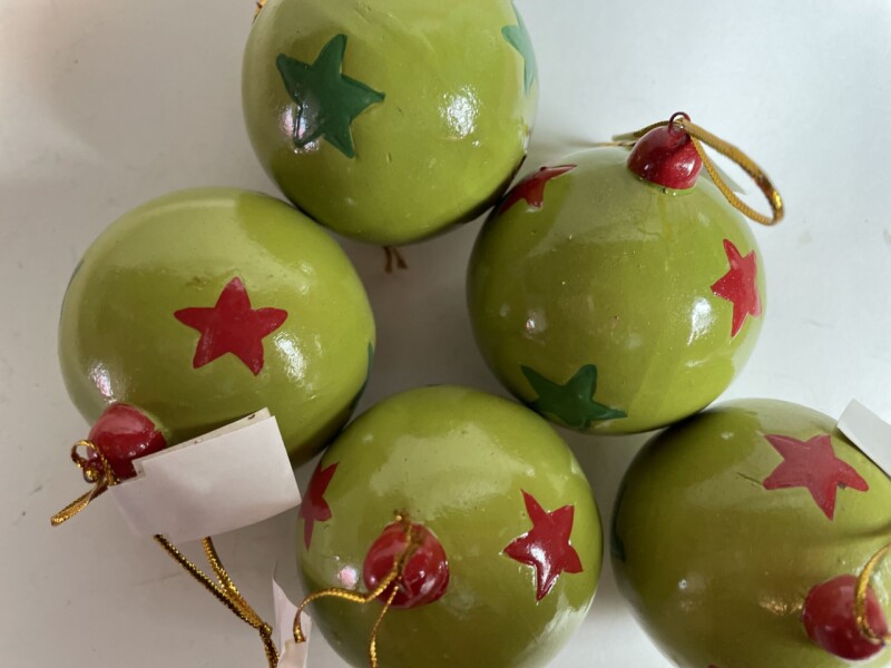 Keramické ozdoby, 5 kusů