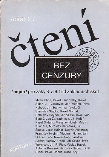 Čtení bez cenzury 2 nejen pro žáky 8 a 9 tříd.
