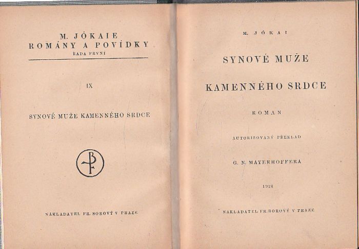 Synové muže kamenného srdce od Mór Jókai
