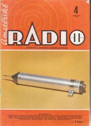 Amaterské radio - časopis pro elektroniku a amaterské vysílání. 4/1983