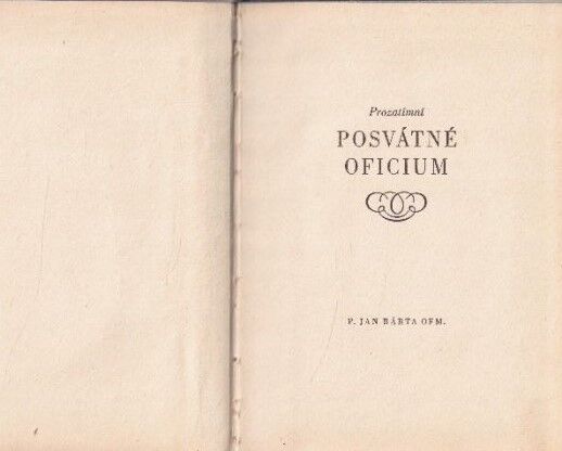 Prozatímní posvátné oficium od Jan Baptista Bárta