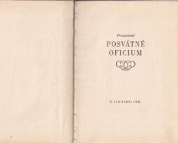 Prozatímní posvátné oficium od Jan Baptista Bárta