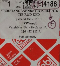 Koncovka řízení  1J0 422 812 A  A9