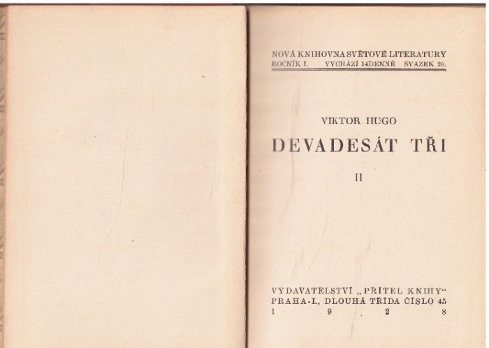 Devadesát tři II. od Victor Hugo