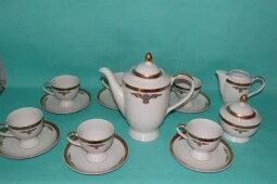 Porcelánová kávová souprava OMAR-vyrobená z kvalitního Karlovarského porcelánu.