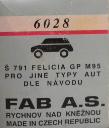 Zámek FAB pro Škodu Felicia  6028   A11