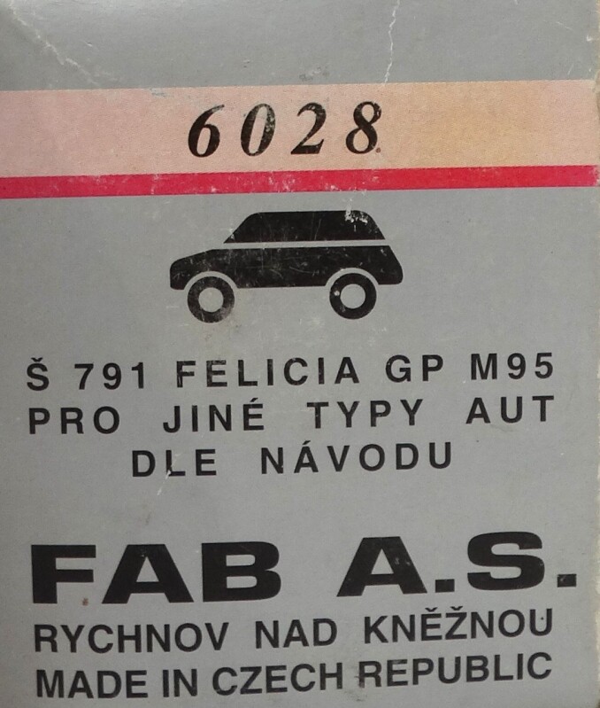 Zámek FAB pro Škodu Felicia  6028   A11