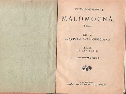 Malomocná 4 od Helena Mniszkówna