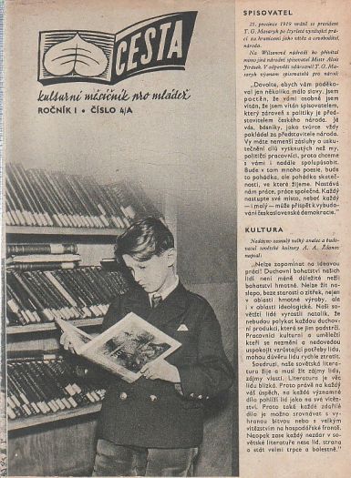 Cesta -kulturní měsíčník pro mládež ročník 1. číslo 4/A