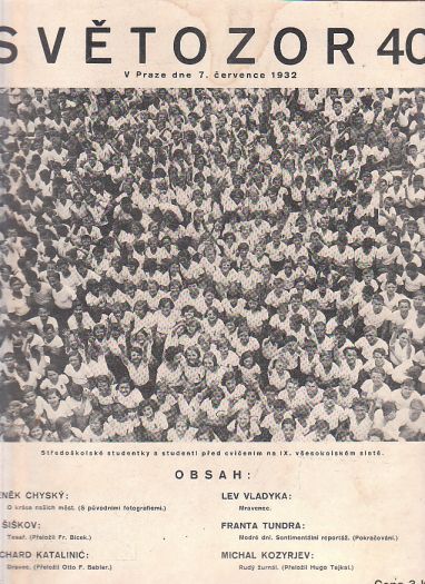 Světozor 40. 7. července 1932