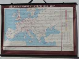 Školní nástěnné mapy - Dělnické hnutí v letech 1848 - 1917