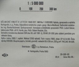 Školní nástěnné mapy - Dělnické hnutí v letech 1848 - 1917