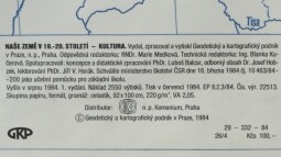 Školní nástěnné mapy - Naše země v 19 - 20stol. - kultura