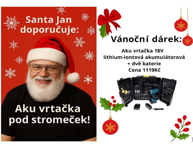 Aku vrtačka 18V lithium-iontová akumulátorová sada šroubů vrtaček + 2 baterie