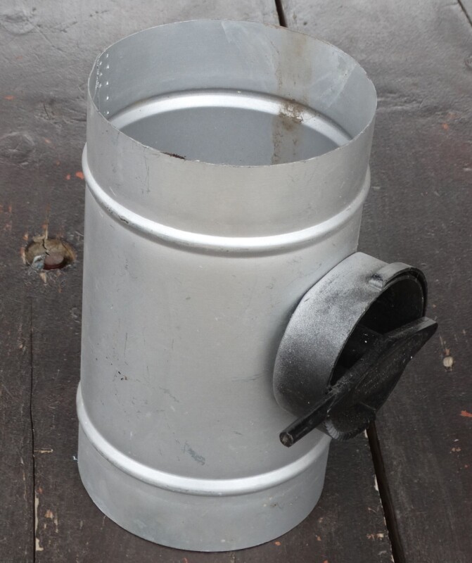 Ruční regulační klapka s páčkou a ozubeným věncem ...