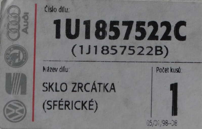 Zpětné zrcátko 1U1857522C