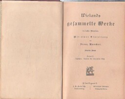 Wielands gesammelte - Werke od Christopha Martina Wielanda. Wielandovy sebrané poznámky