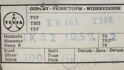 Rezistor  TR161 T308 K32