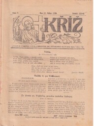 Svázané v tvrdých deskách časopisy Kříž  z roku 1929.