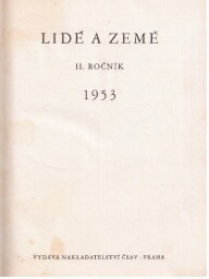 Svázané časopisy Lidé a země II. ročník 1953.