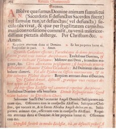 Agenda seu Rituale Olomucense + 2 přívazky - 1684