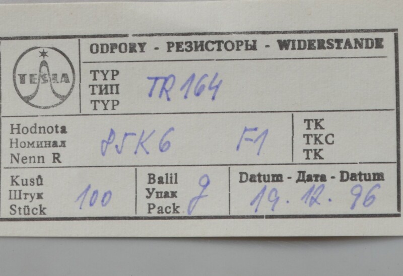 Rezistor TR 164 85K6