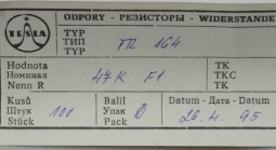 Rezistor TR 164 47K
