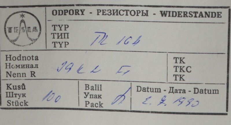 Rezistor TR 164 39K2 -F1