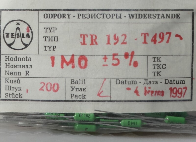 Rezistor TR 192 T497 1MO