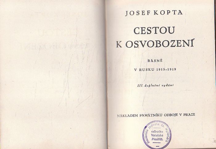Cestou k osvobození od Josef Kopta