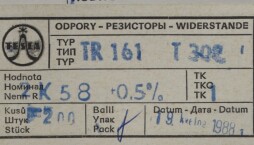 Rezistor TR161 T308 2K 58