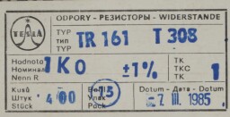Rezistor TR 161 T308 1KO