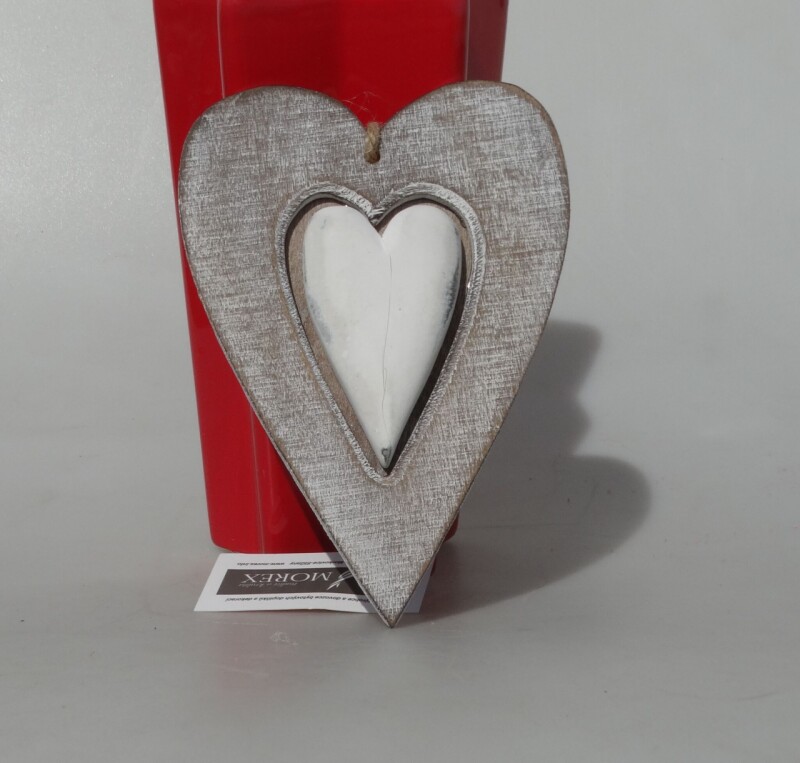 Dekorace - srdce. 12cm.