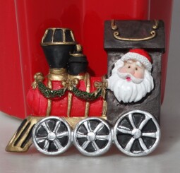 Dekorace - vláček, keramika.