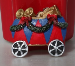 Dekorace - Hudební vůz, keramika.