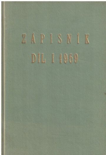  Zápisnik Dil I. 1959. časopisy zápisník z roku 1959 v knize.