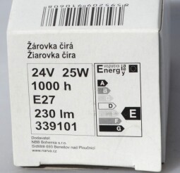 Žárovka Tesla - čirá 24V 25W