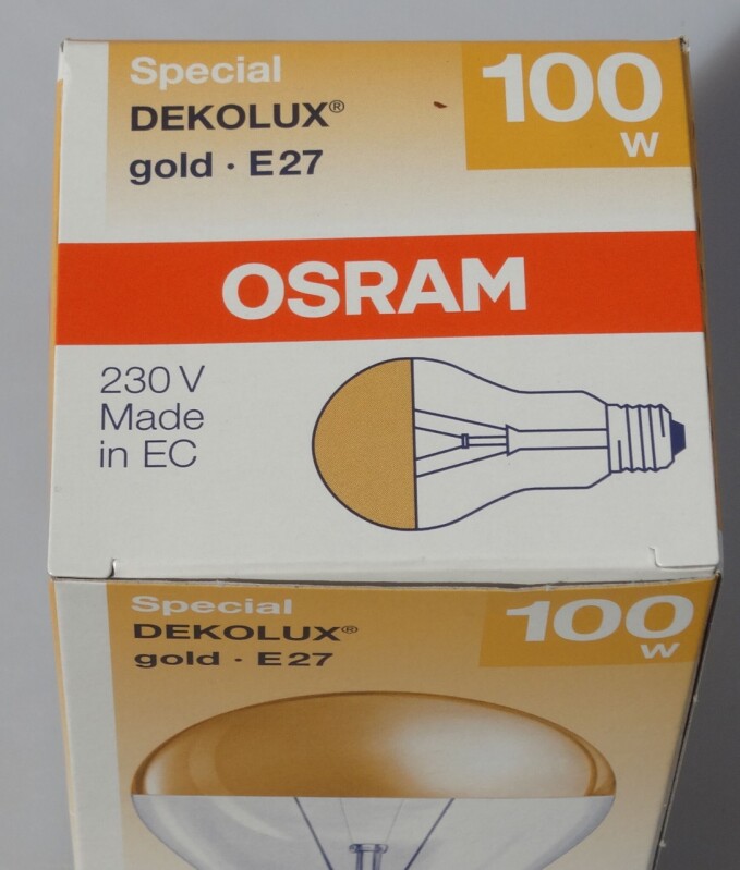 Žárovky OSRAM DEKOLUX GOLD 100W E27