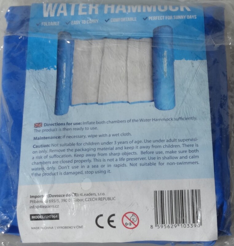 Vodní houpací lehátko