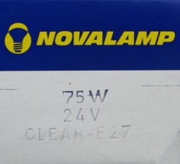 Žárovky 24V, 75W  Clear E 27