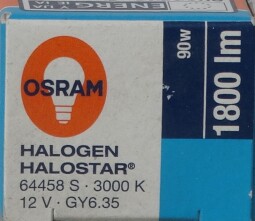 Halogenová žárovka OSRAM 12V  90W 1800 lm