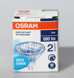 Halogenová žárovka Osram Decostar Standart 50W 680lm.