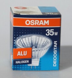 Halogenová žárovka Osram Decostar. 35W ALU 12V
