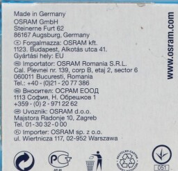 Halogenová žárovka Osram Decostar. 35W ALU 12V