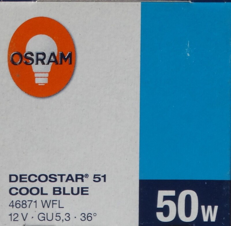 Halogenová žárovka Osram Decostar Cool Blue 50W 12V