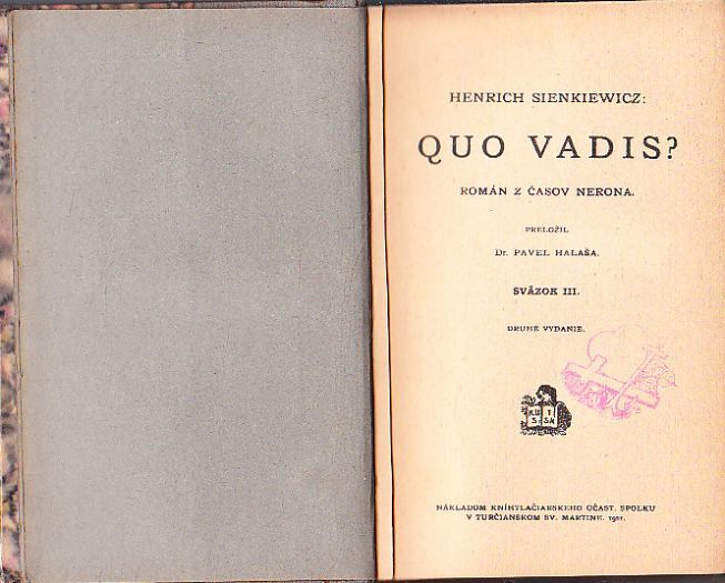 Quo Vadis? III. od Henryka Sienkiewicze