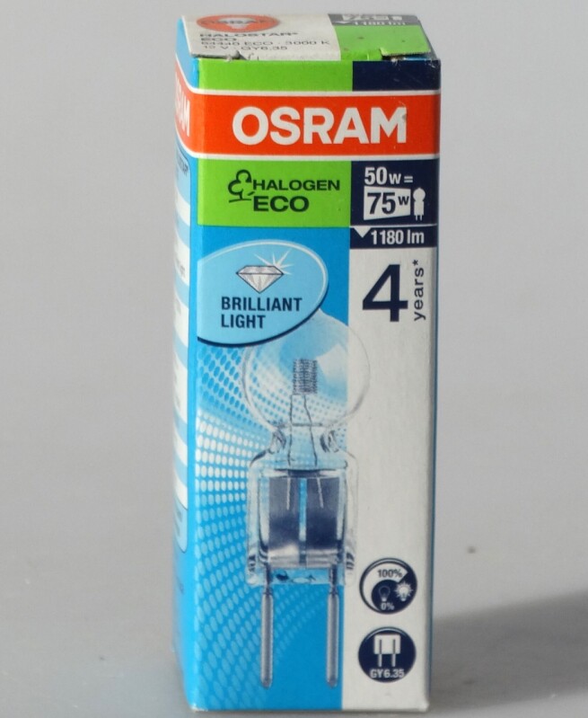 Halogenová žárovka značky OSRAM 50W  12V
