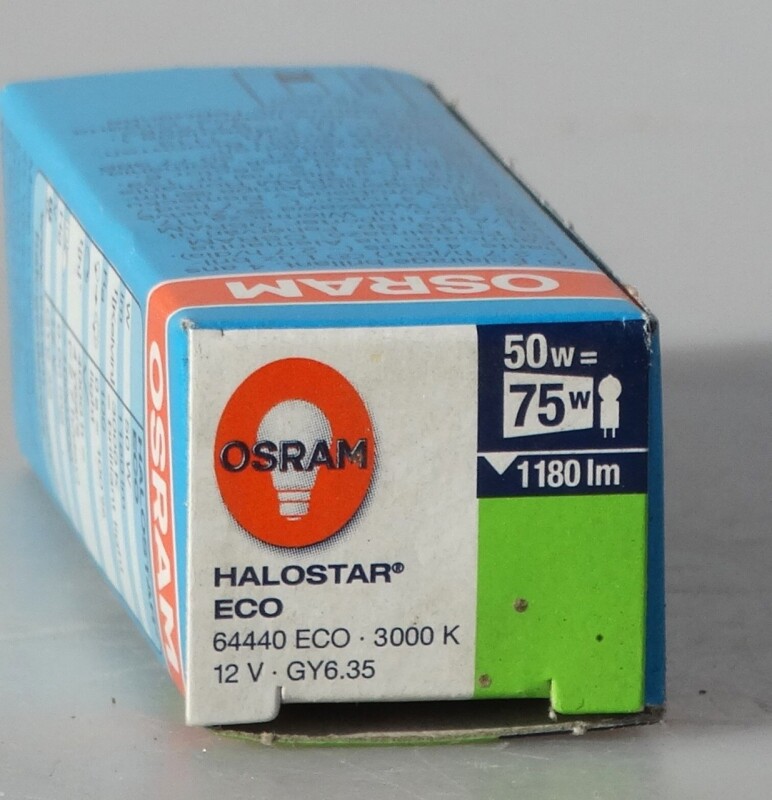 Halogenová žárovka značky OSRAM 50W  12V